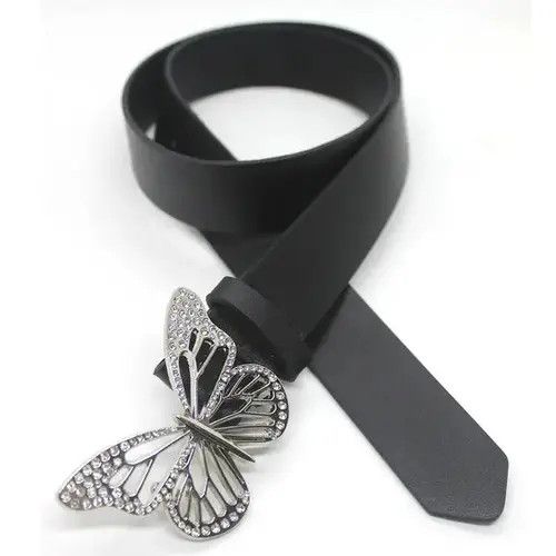 Vintage Y2k Diamond Butterfly Belt Size ONE SIZE - 4 Thumbnail
