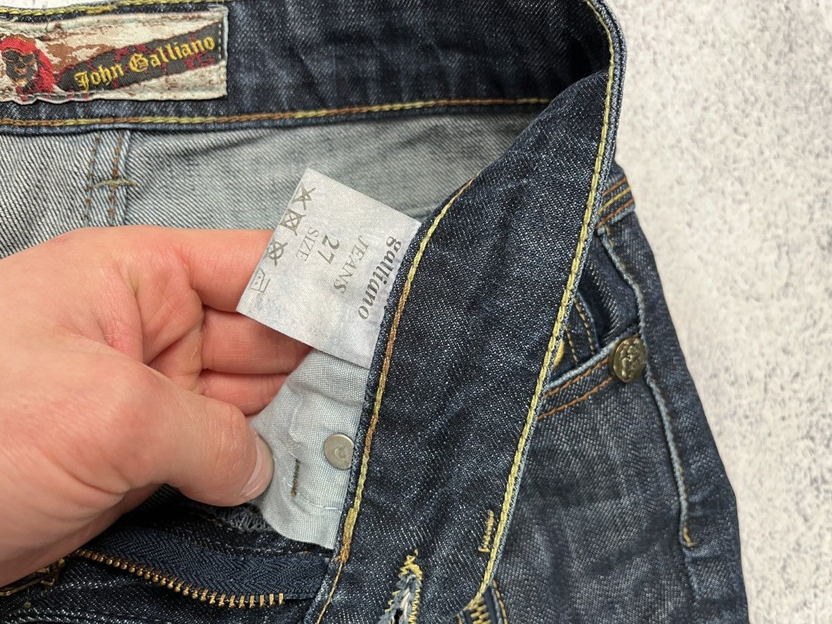 John Galliano Vintage John Galliano Crazy Y2k Jeans Big Buckle Rare Sz 27 Size 27" / US 4 / IT 40 - 10 Thumbnail
