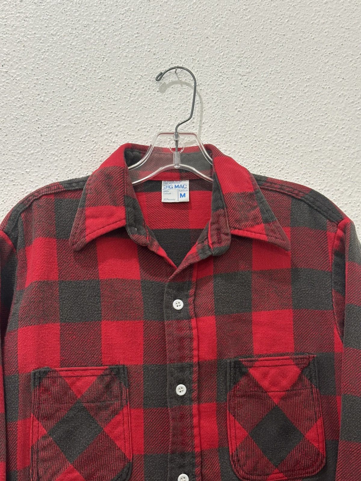 Big Mac Vintage 70's Big Mac Thick Flannel Button Down Red Plaid M Size US M / EU 48-50 / 2 - 2 Thumbnail