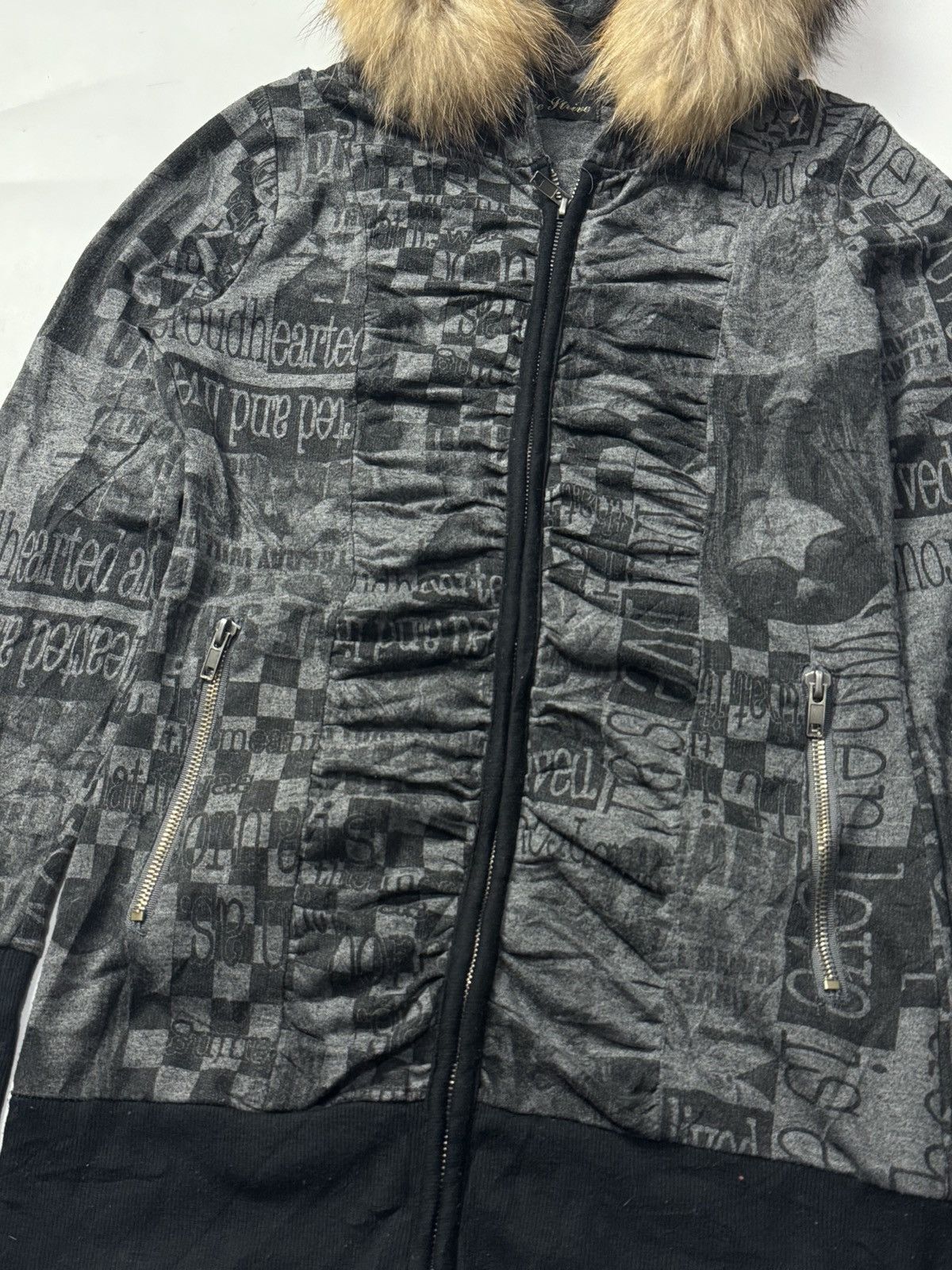 Beauty Beast × Hysteric Glamour × Japanese Brand Fur Hoodie Blue Trive Archive style Size M / US 6-8 / IT 42-44 - 5 Thumbnail