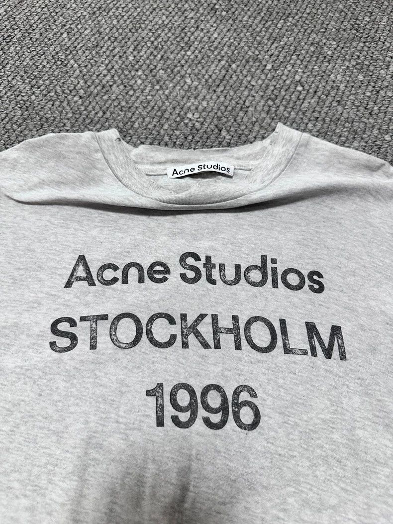 Acne Studios acne studios Grey round-neck T-shirt 2506-Nextarrow Size US M / EU 48-50 / 2 - 9 Thumbnail