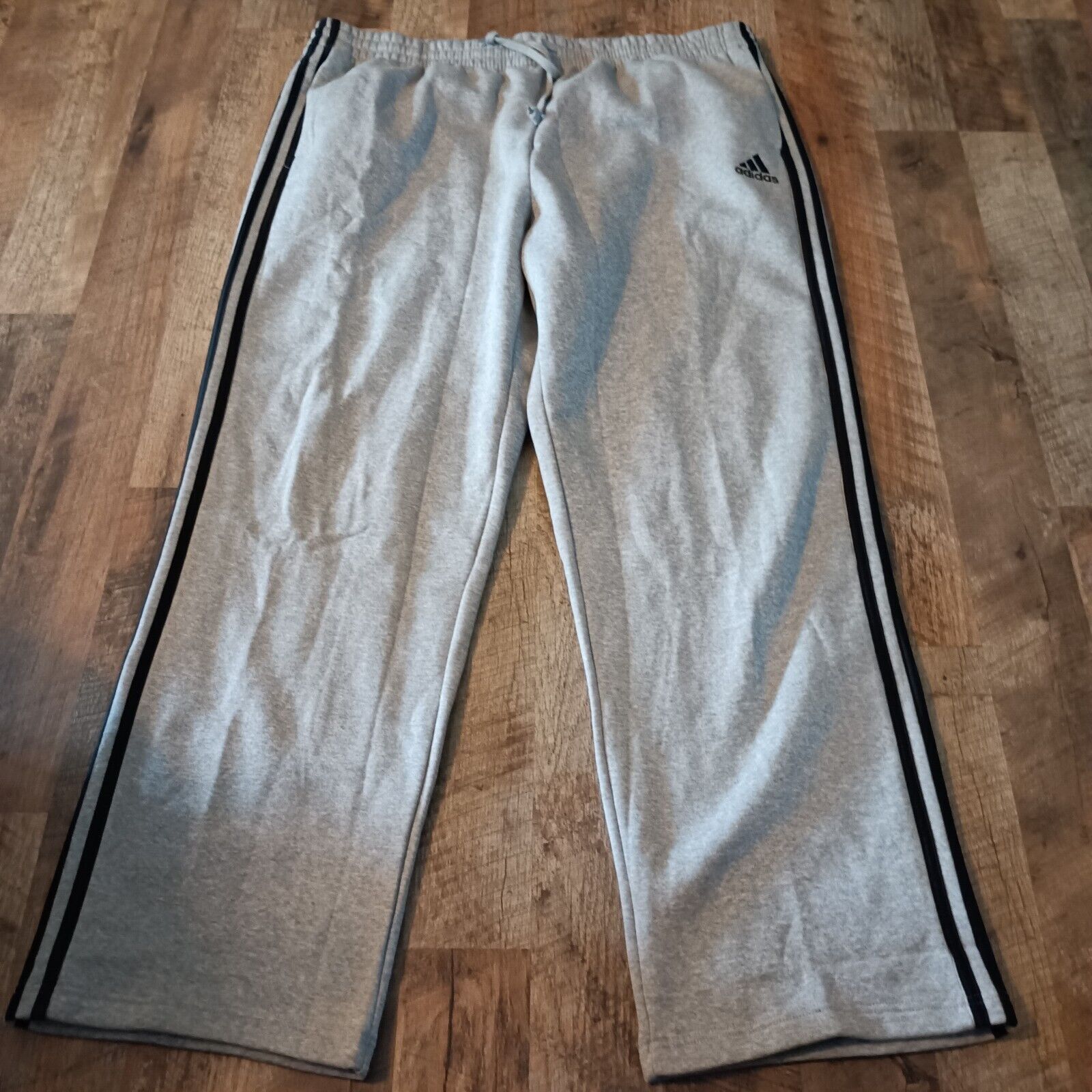 Adidas Adidas Sweatpants Men's 4XL Heather Gray Fleece Regular Fit Size US 44 / EU 60 - 2 Thumbnail