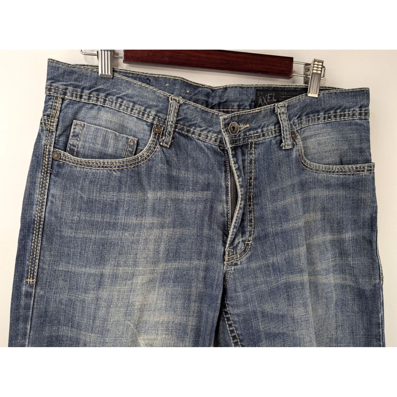 Vintage TK Axel Treadwell Jeans Blue Cotton Relaxed Straight Adult Mens 32x29 5-Pocket Denim Vintage? No Size US 32 / EU 48 - 2 Thumbnail