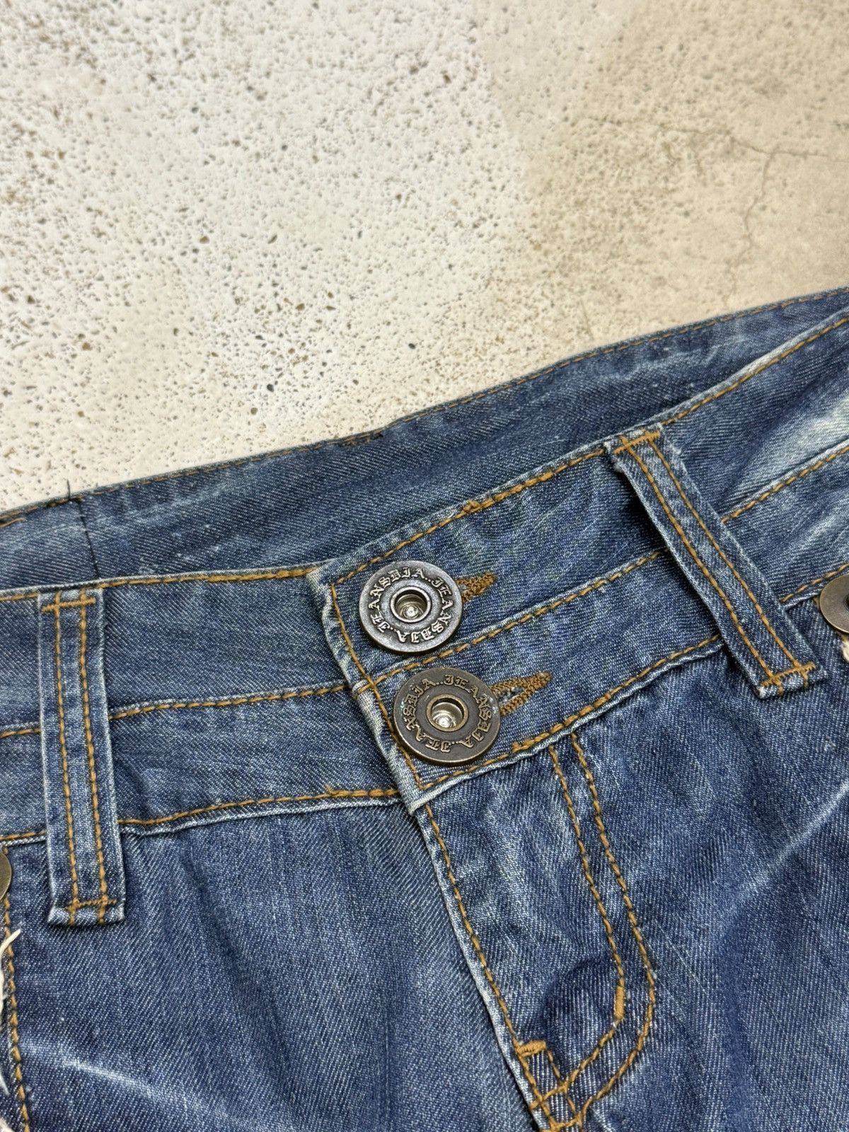 Japanese Brand d.i.a. jeans LGB Style Flare Unisex Denim Pants Size US 28 / EU 44 - 8 Thumbnail
