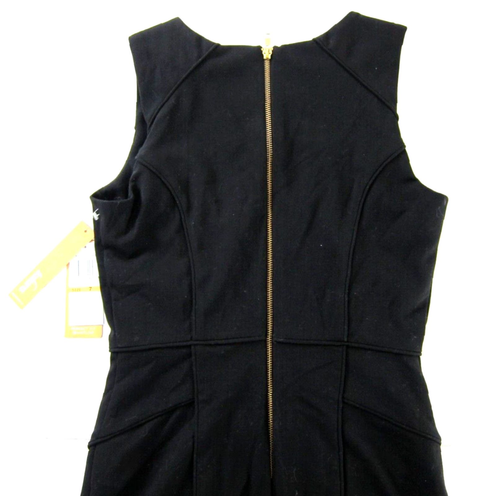 Vintage NWT Takara Simply Slender Perfect Fit Waistline Black Sleeveless Tank Dress 7 Size M / US 6-8 / IT 42-44 - 5 Thumbnail