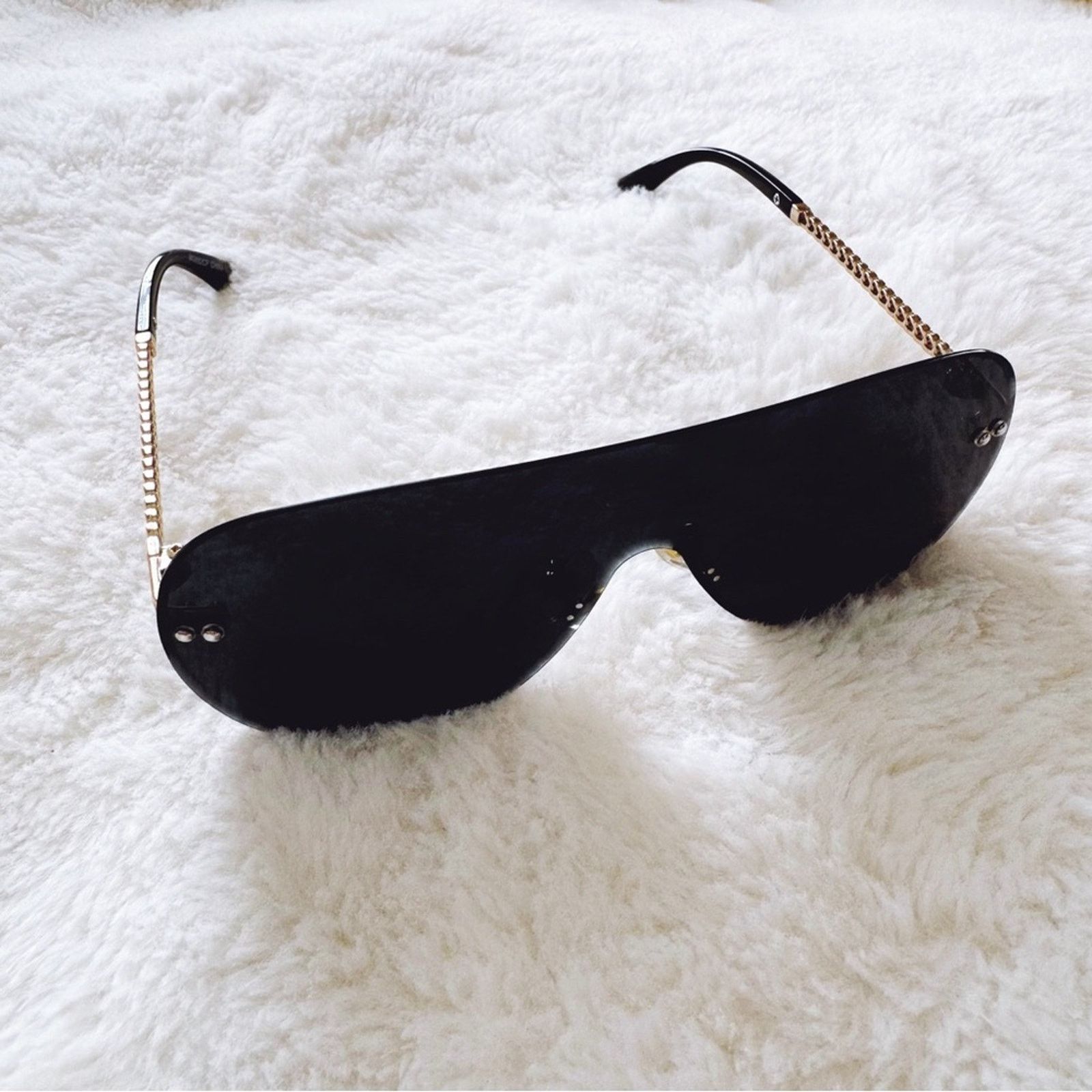 Other Jasmine Black Sleek Single-Lens Sunglasses Size ONE SIZE - 4 Thumbnail