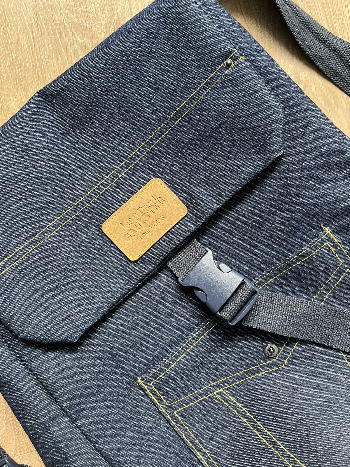 Jean Paul Gaultier × Vintage Jean Paul Gaultier Backpack Denim Bag Size ONE SIZE - 2 Thumbnail
