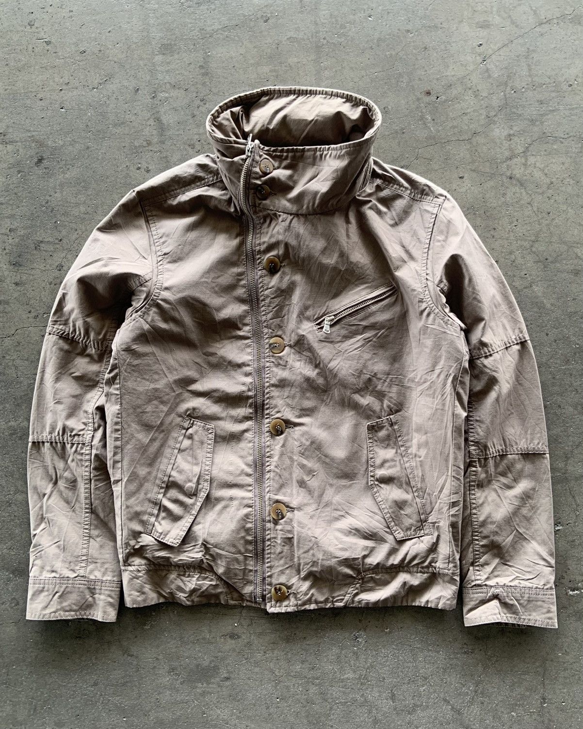 If Six Was Nine × Japanese Brand × Le Grande Bleu (L.G.B.) Coin Lee Limited Edition Asymmetrical Bono Jacket Size US M / EU 48-50 / 2 - 1 Thumbnail