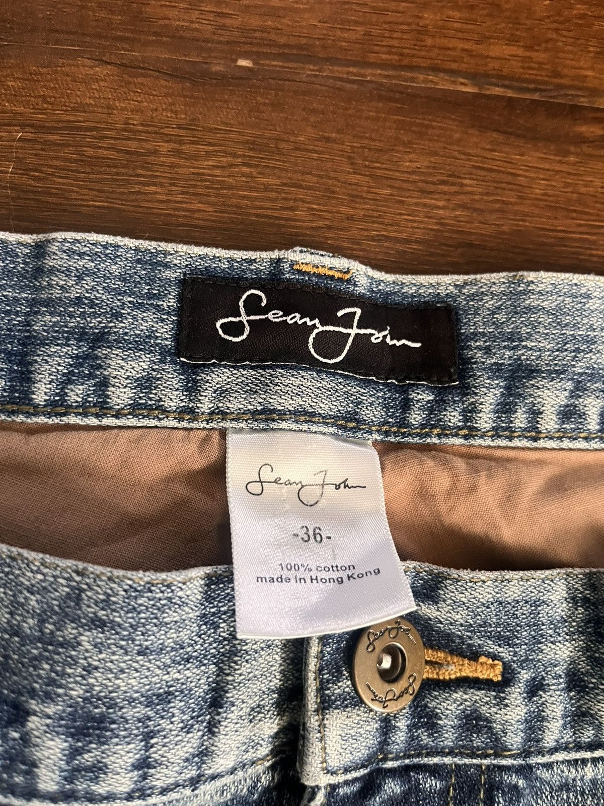 Sean John × Vintage Vintage Sean John Y2K Baggy Jeans Size US 36 / EU 52 - 3 Thumbnail