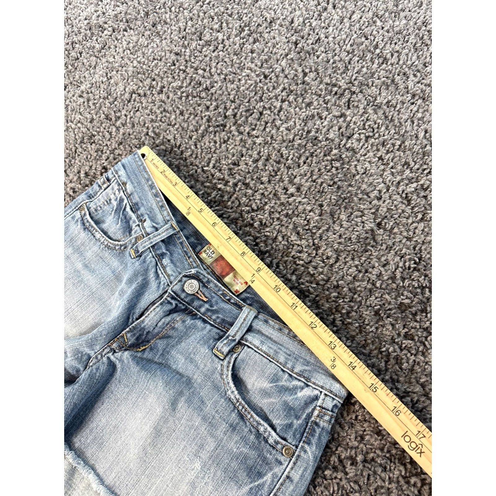 Old Navy VINTAGE Old Navy Low Rise Shorts Womens 30 Denim Light Wash Mini Frayed 90s Festival Size 30" / US 8 / IT 44 - 3 Thumbnail