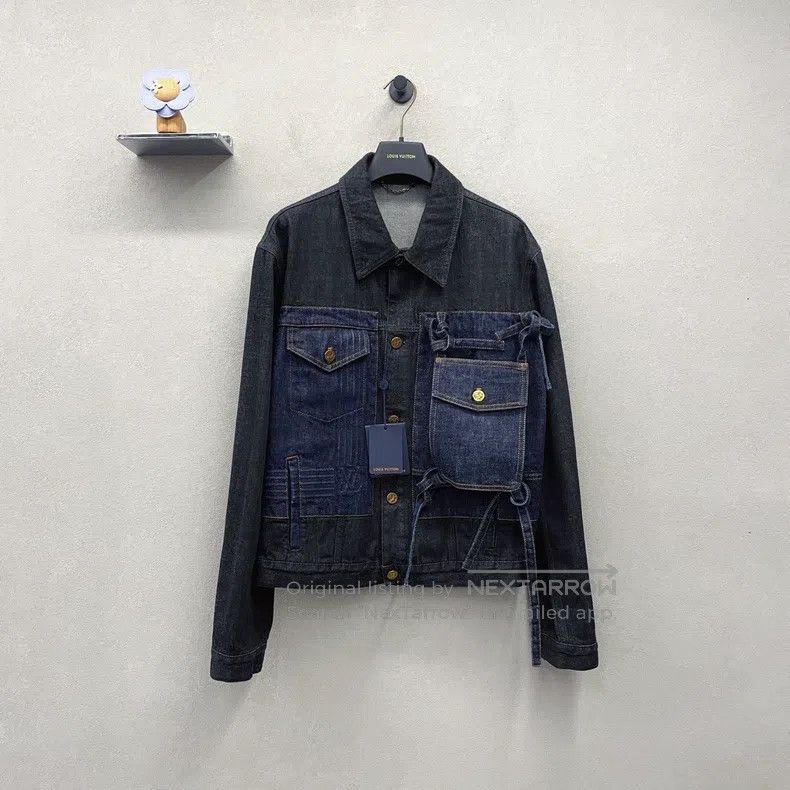 Louis Vuitton Bow-tie color-block denim jacket
