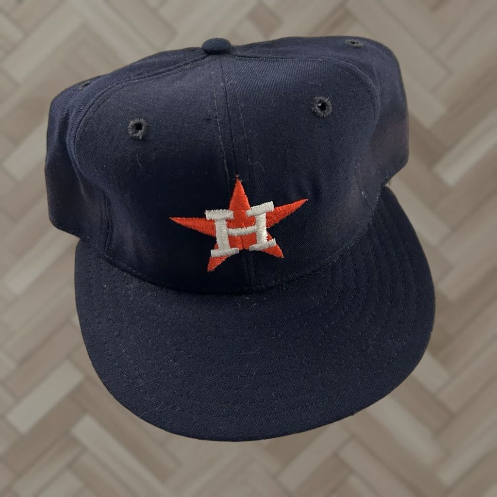 New Era VINTAGE New Era Houston Astros Pro Model Hat Men's Fitted Size 7 Blue Size ONE SIZE - 1 Thumbnail