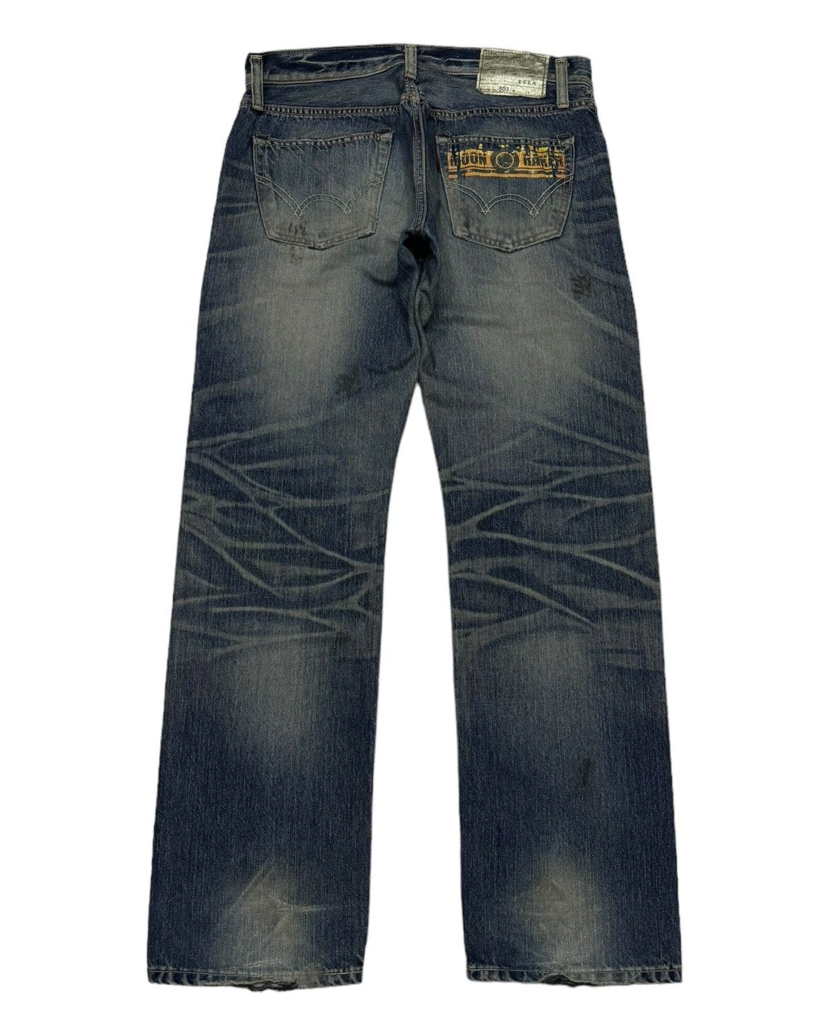 Edwin RARE🔥EDWIN 503 MOON RAKER DISTRESS MUD WASH DENIM JEANS Size US 34 / EU 50 - 6 Thumbnail