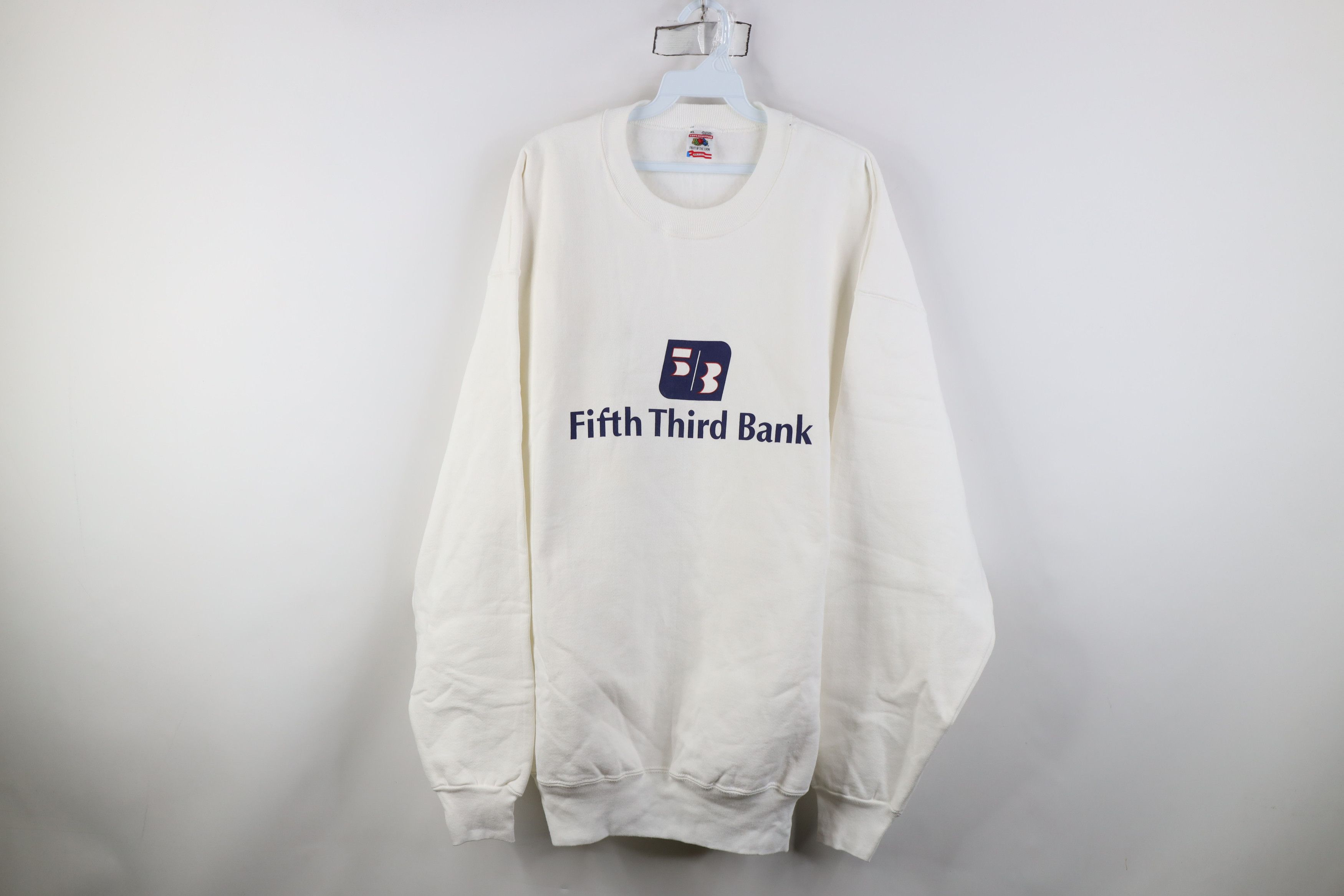 Vintage Vintage 90s Heavyweight Fifth Third Bank Sweatshirt USA Size US XL / EU 56 / 4 - 1 Thumbnail