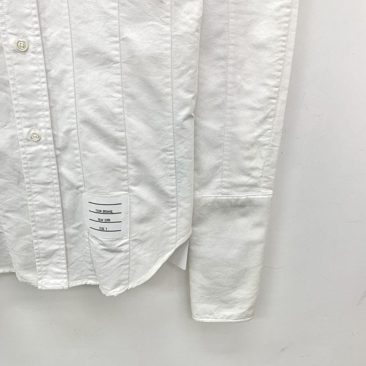 Thom Browne Thom Browne White Cotton Long Sleeve Shirt K26WX Size M / US 6-8 / IT 42-44 - 4 Thumbnail