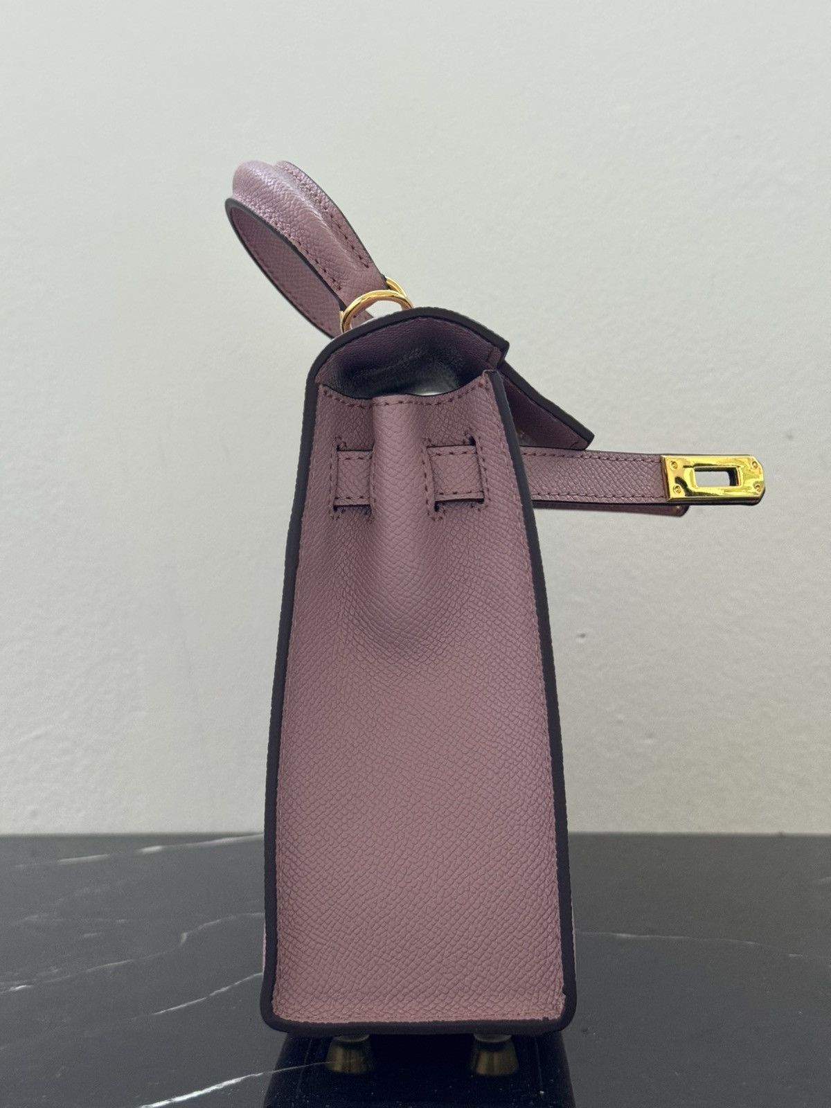 Other Mauve “Kelly-Style” Top Handle Bag Size ONE SIZE - 5 Thumbnail
