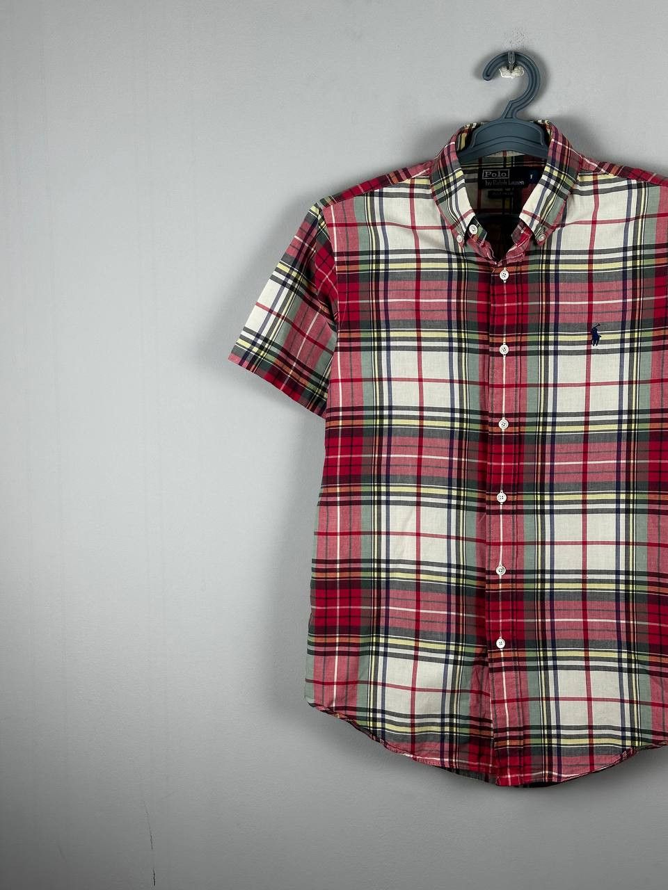 Polo Ralph Lauren Vintage Polo Ralph Lauren Plaid Short Sleeve Shirt Size US M / EU 48-50 / 2 - 2 Thumbnail