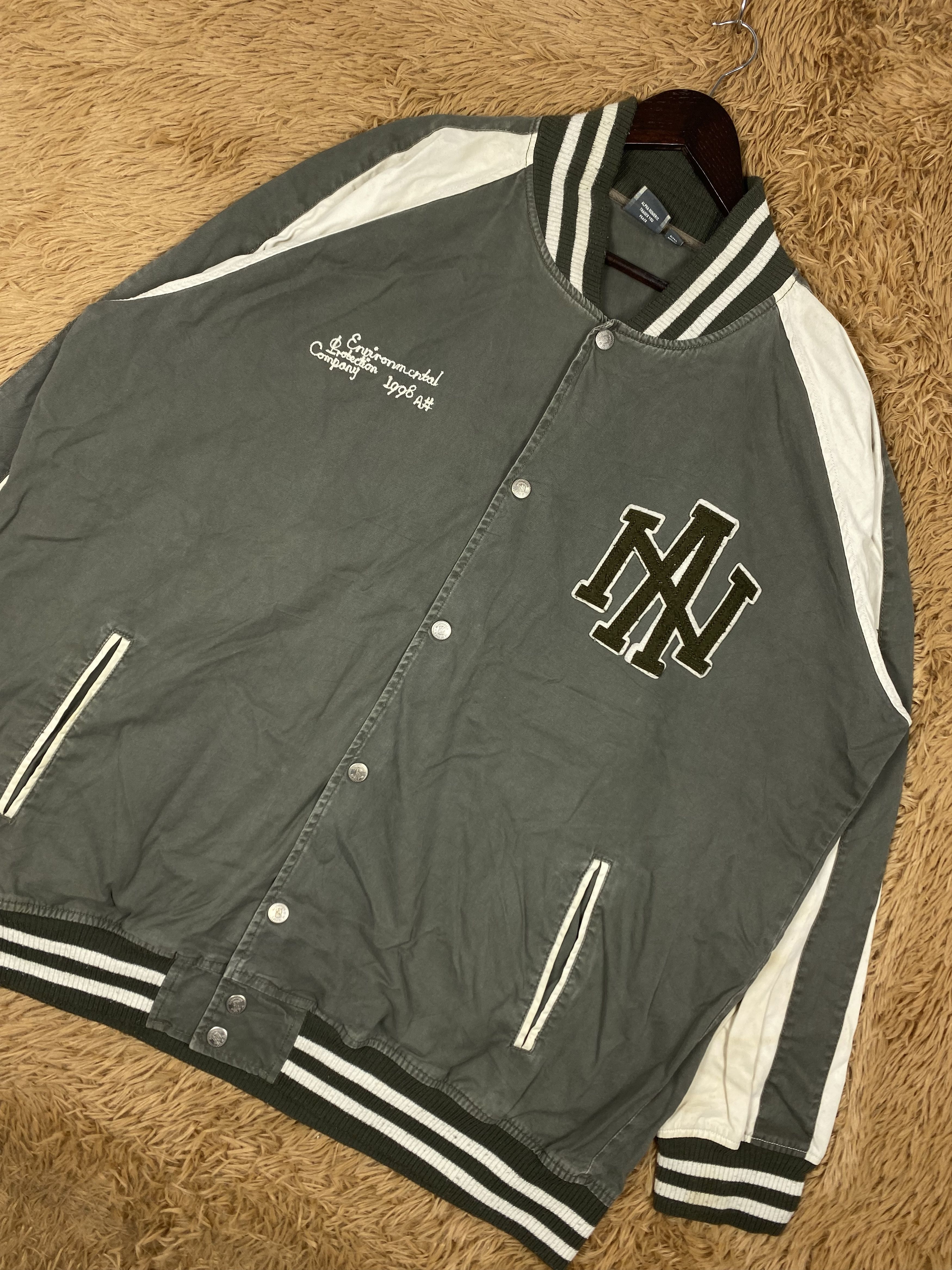 Alphanumeric Vintage Alphanumeric Varsity Jacket DJ0906 Size US XXL / EU 58 / 5 - 2 Thumbnail