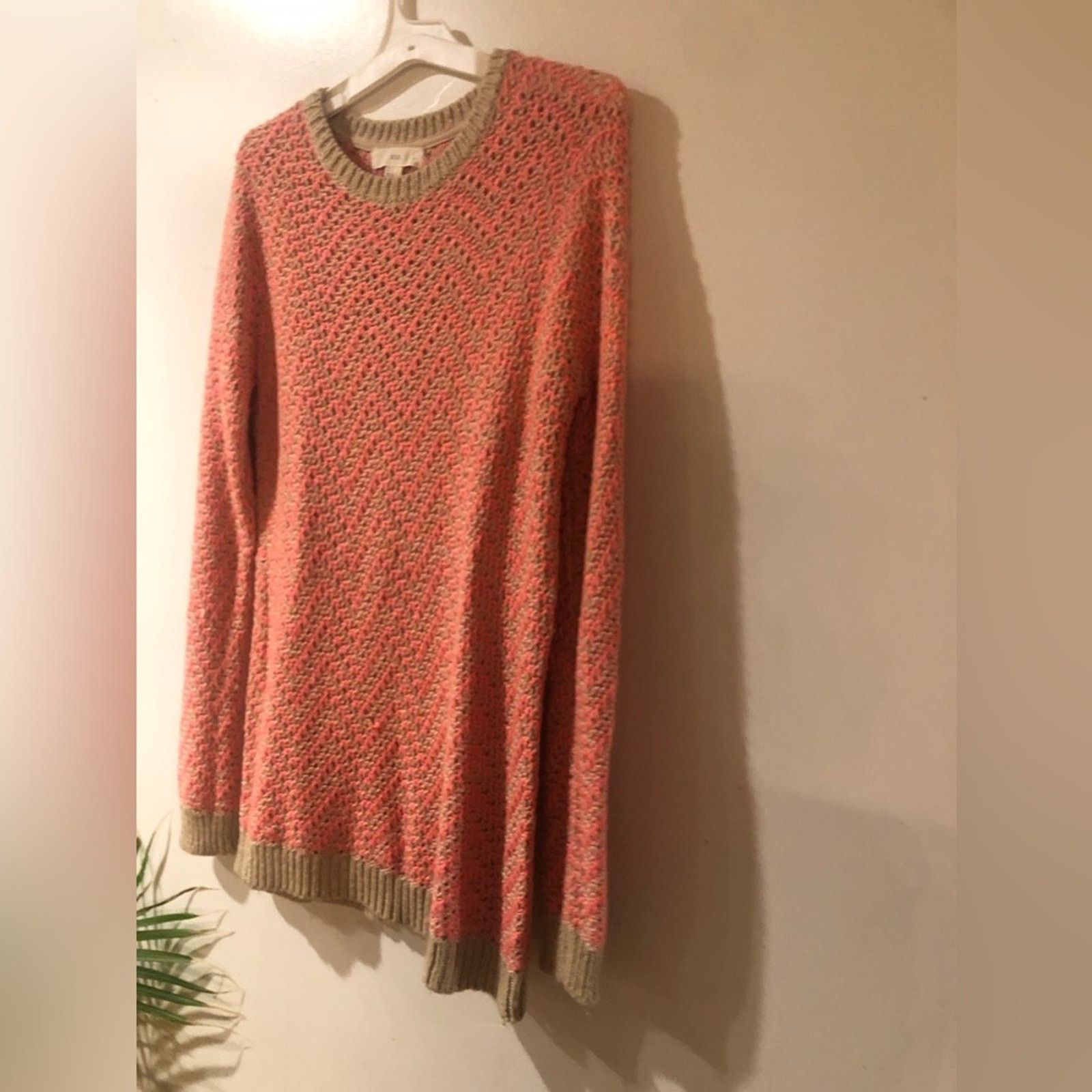 NBDN Nobrandedon Vintage XXI knitted sweater pink and cream. Size S / US 4 / IT 40 - 3 Thumbnail