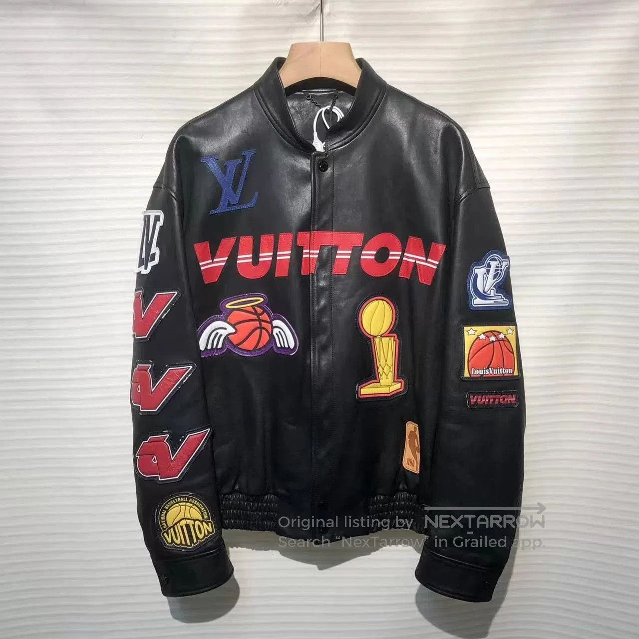 Louis Vuitton Louis Vuitton x NBA FW21 Leather Jacket. Size US M / EU 48-50 / 2 - 1 Thumbnail