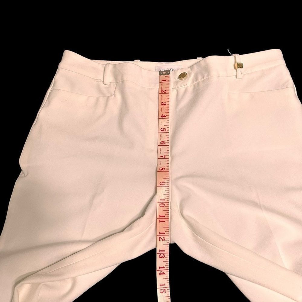 Calvin Klein Calvin Klein Wide leg fully lined high waist tailored ivory Size 29" - 10 Thumbnail