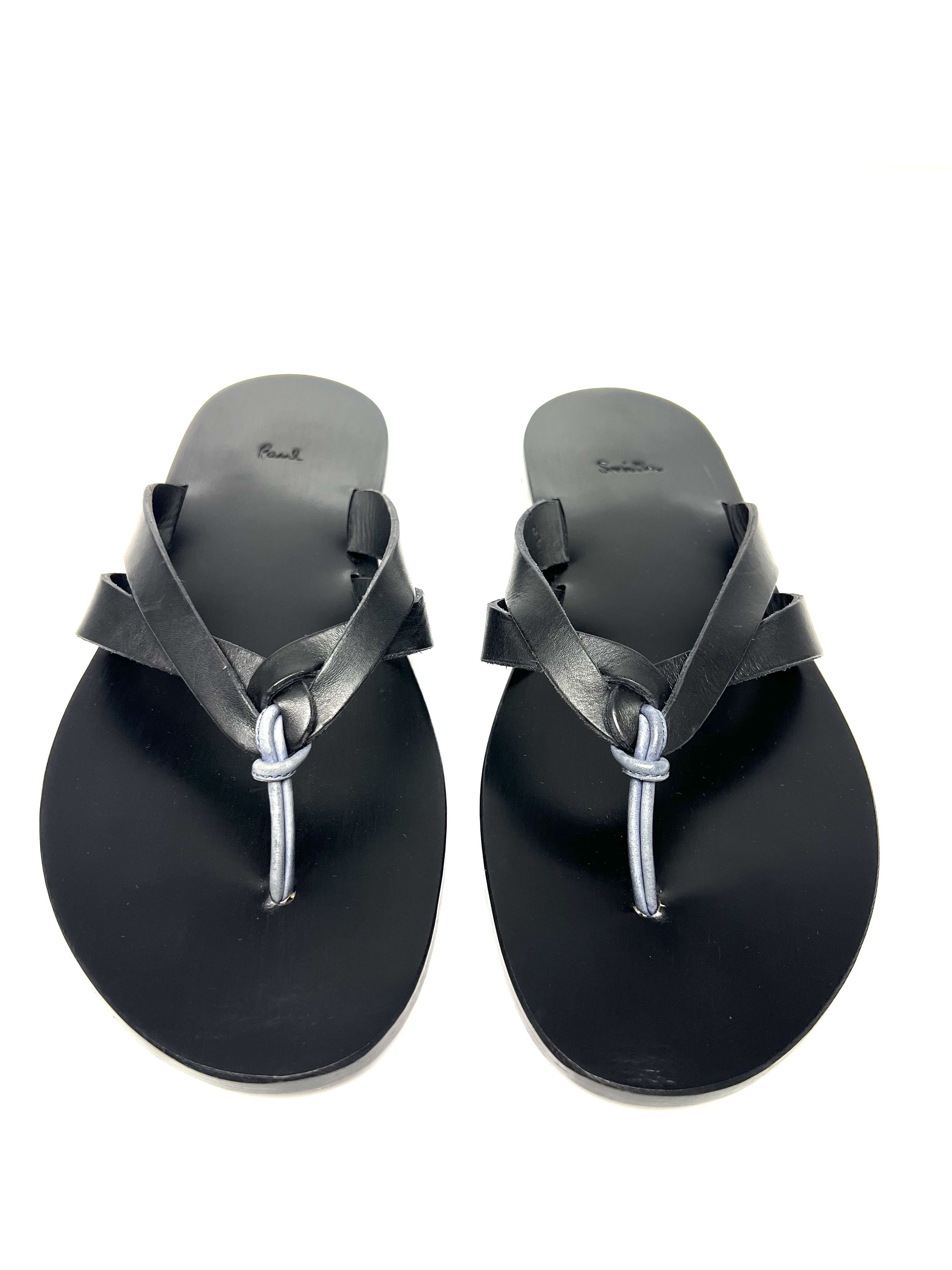 Paul Smith PAUL SMITH LEATHER HAND MADE SLIDE / SANDALS Size US 10 / EU 43 - 14 Thumbnail