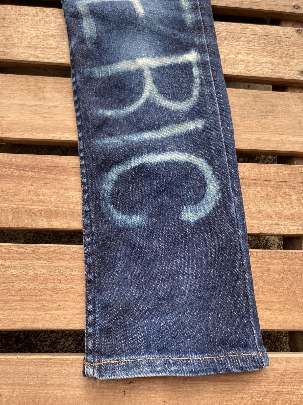 Hysteric Glamour Hysteric Glamour 1 of 1 Bleached Art Skinny Blue Jeans Size 28" / US 6 / IT 42 - 3 Thumbnail