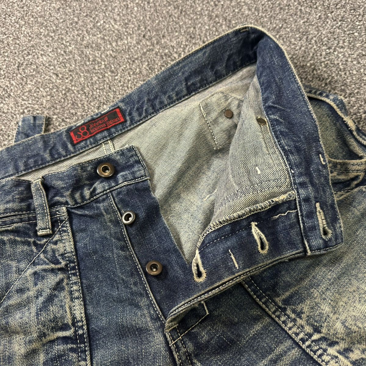 KOJIMA GENES Japanese Heavy Vintage Johnbull Kojima Japan Workwear Denim Size US 31 - 13 Thumbnail