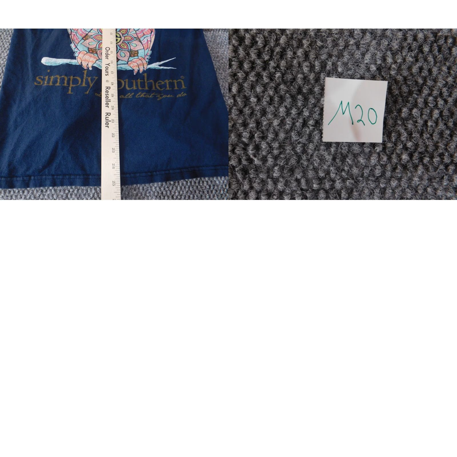 Vintage Simply Southern Mens Shirt Small blue owl graphic long sleeve Crew Neck Logo Stretch Cotton Spandex Regular Size US S / EU 44-46 / 1 - 9 Thumbnail