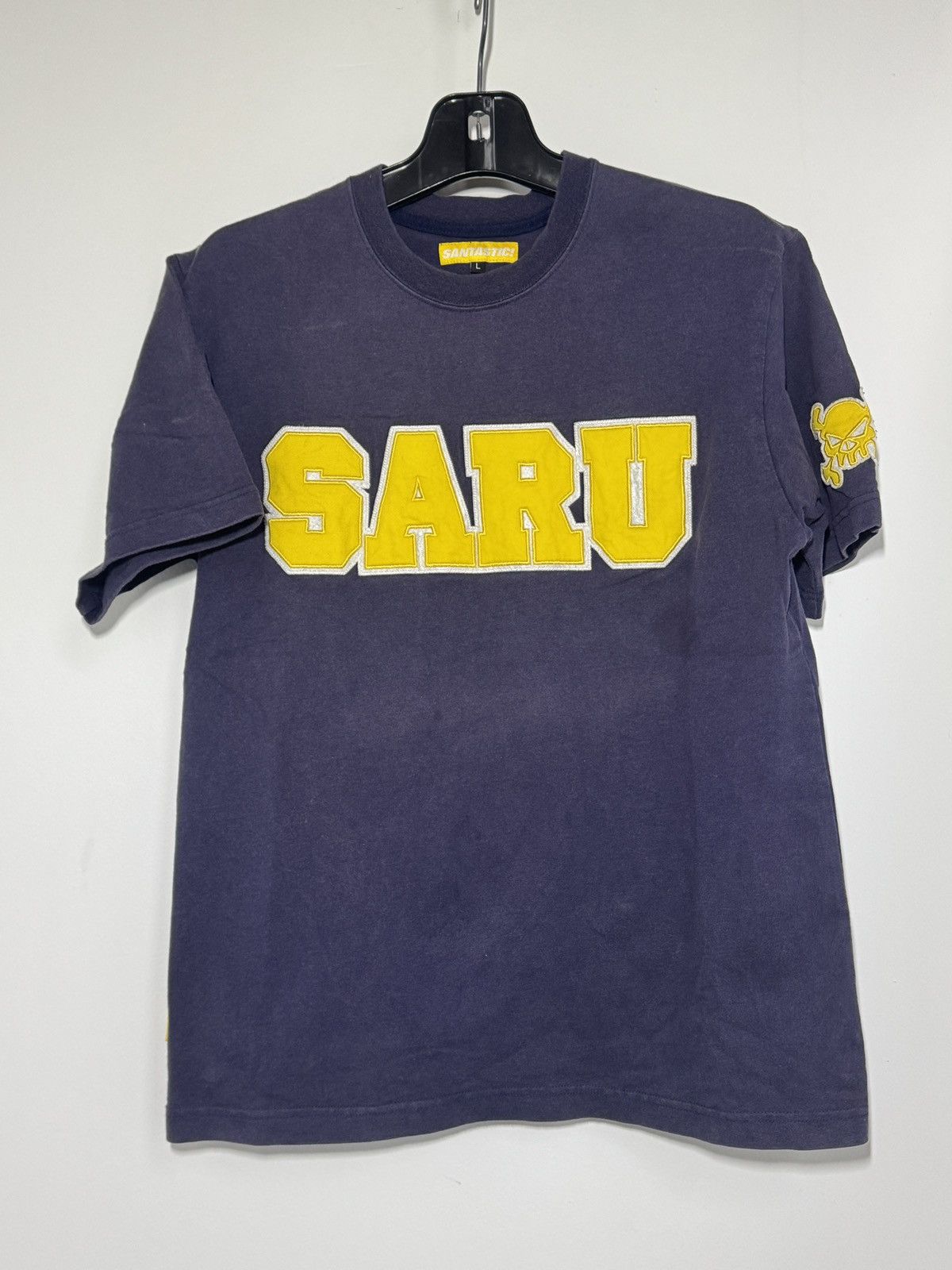 Navy 00s Archive Santastic Saru Large shirt Japan anime