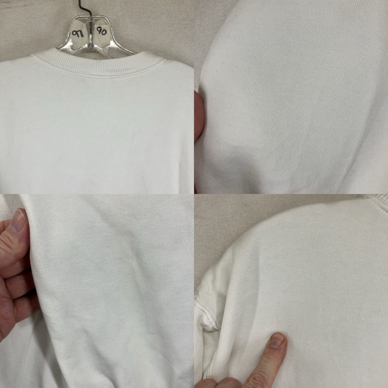 Nike VINTAGE Nike Sweatshirt XS White Embroidered Center Swoosh Logo 90s Y2K Retro Men Long Sleeve Crew Pullover Casual Knit All Seasons Size US XS / EU 42 / 0 - 9 Thumbnail