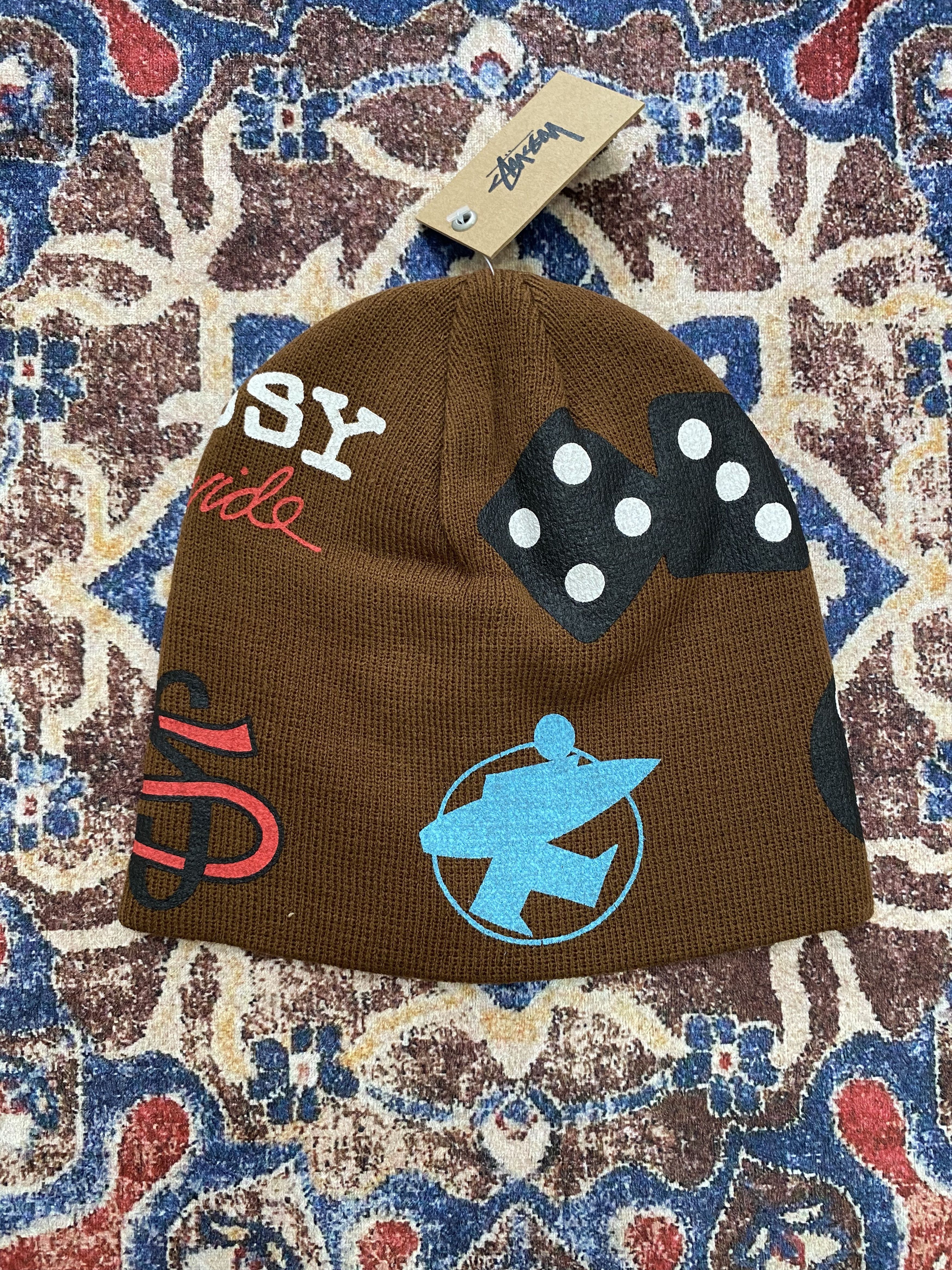 Stussy Stussy Mixed Logo Skullcap - Brown Size ONE SIZE - 1 Thumbnail