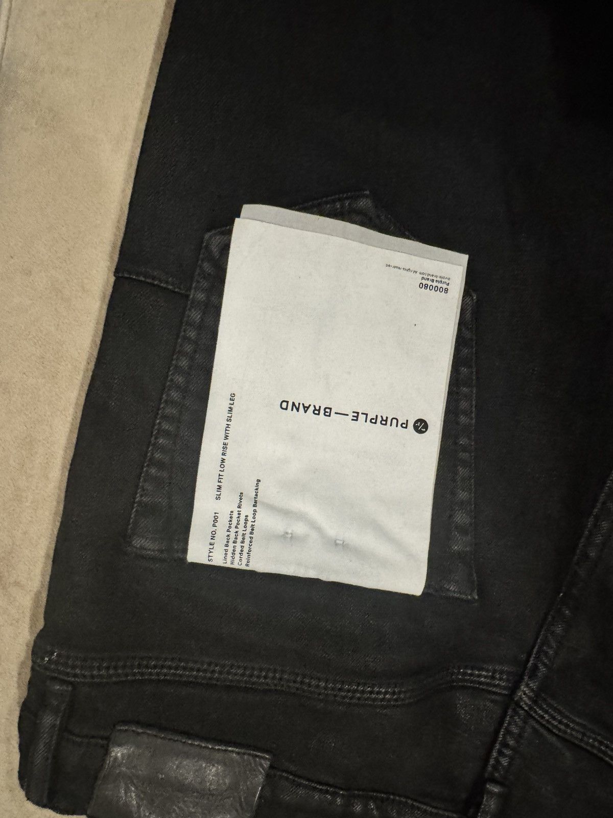 Purple Brand Men’s P001 Black Resin Skinny jeans Size US 32 / EU 48 - 5 Thumbnail