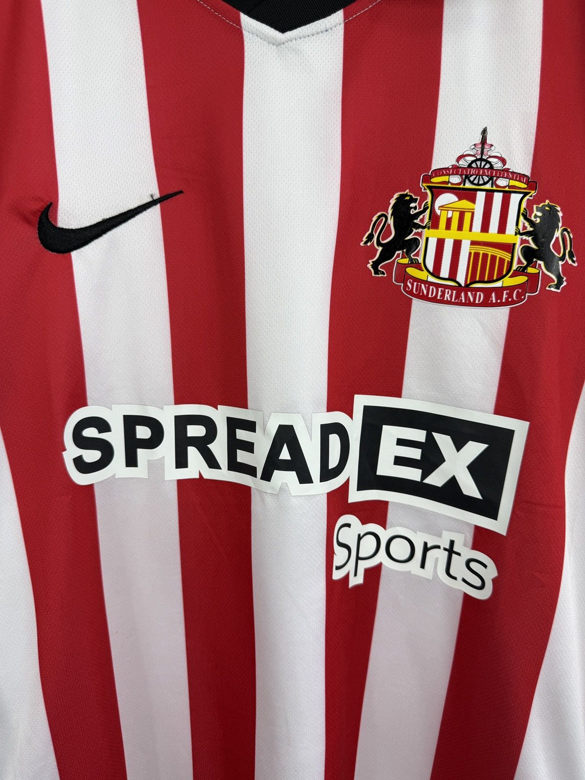 Nike 🏴󠁧󠁢󠁥󠁮󠁧󠁿 Y2K Nike Sunderland Soccer Jersey T-Shirt Blokecore Rare Size US S / EU 44-46 / 1 - 4 Thumbnail