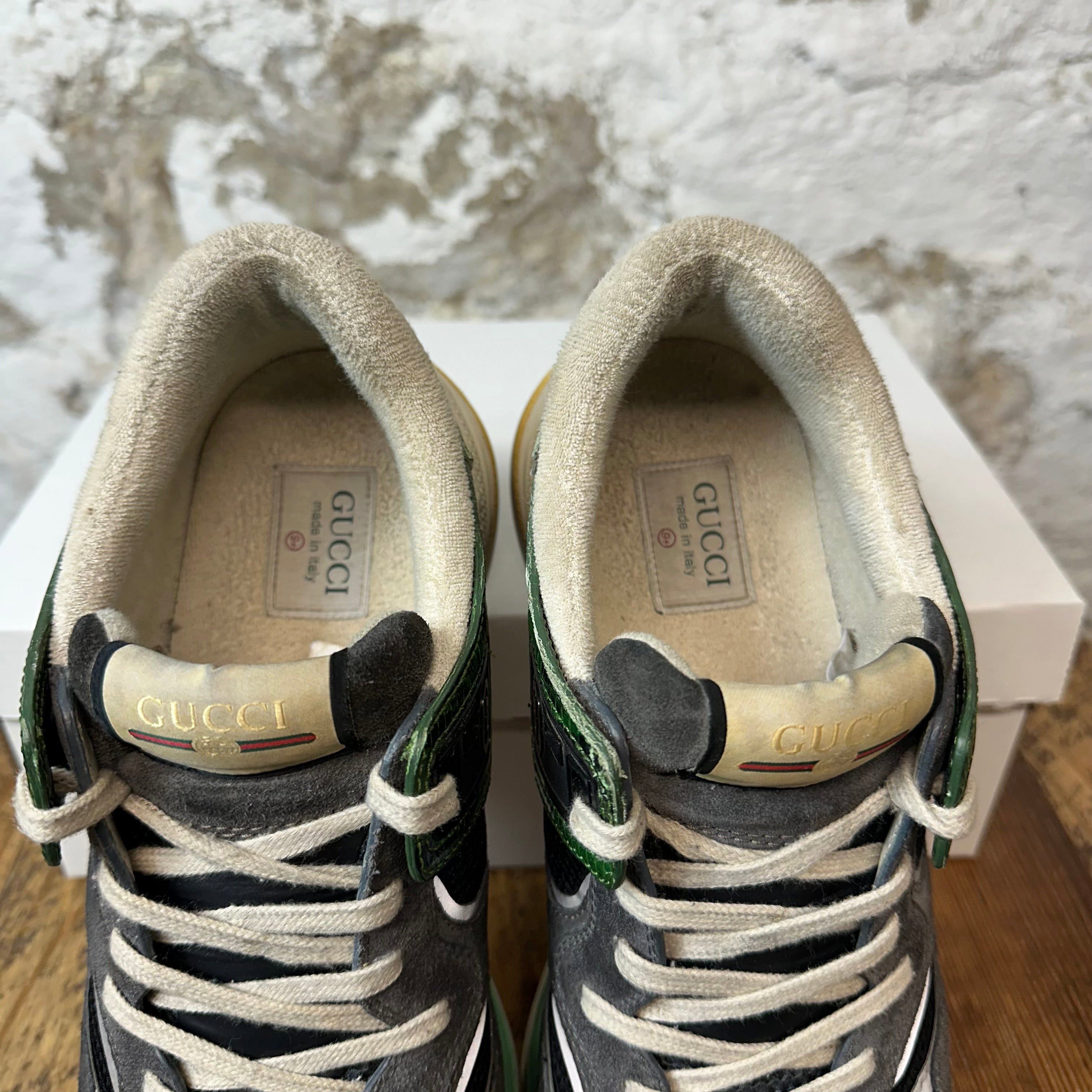Gucci Gucci Ultrapace Green Gray Sneaker Sz 9.5 Size US 9.5 / EU 42-43 - 4 Thumbnail