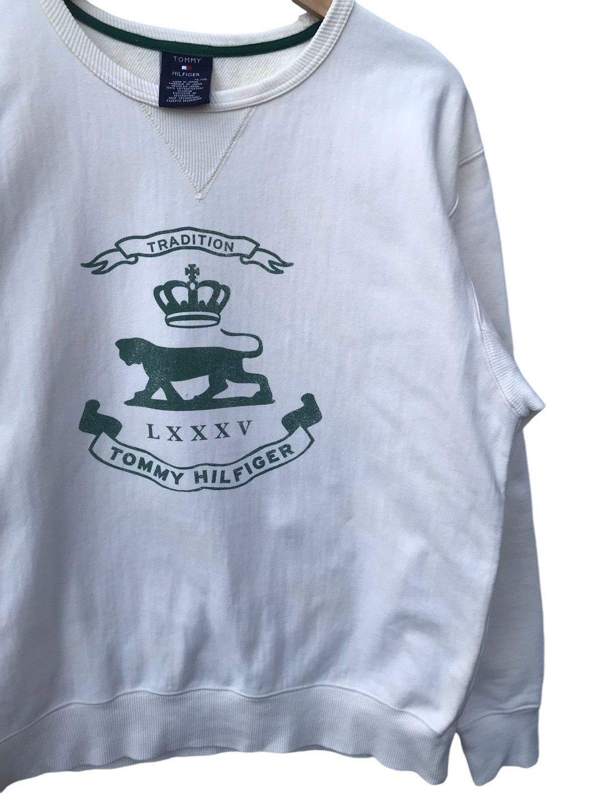 Tommy Hilfiger Vintage Tommy Hilfiger Spellout Pullover Sweatshirt Size US L / EU 52-54 / 3 - 4 Thumbnail