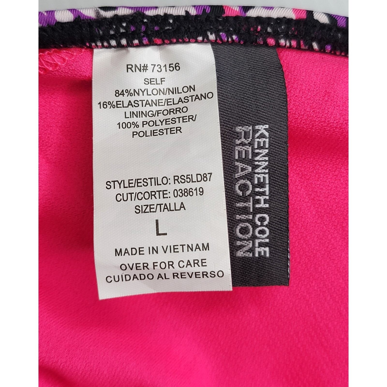 Kenneth Cole NWT KENNETH COLE Reaction Womens Mandala Halter Bikini Top Size L / US 10 / IT 46 - 7 Thumbnail