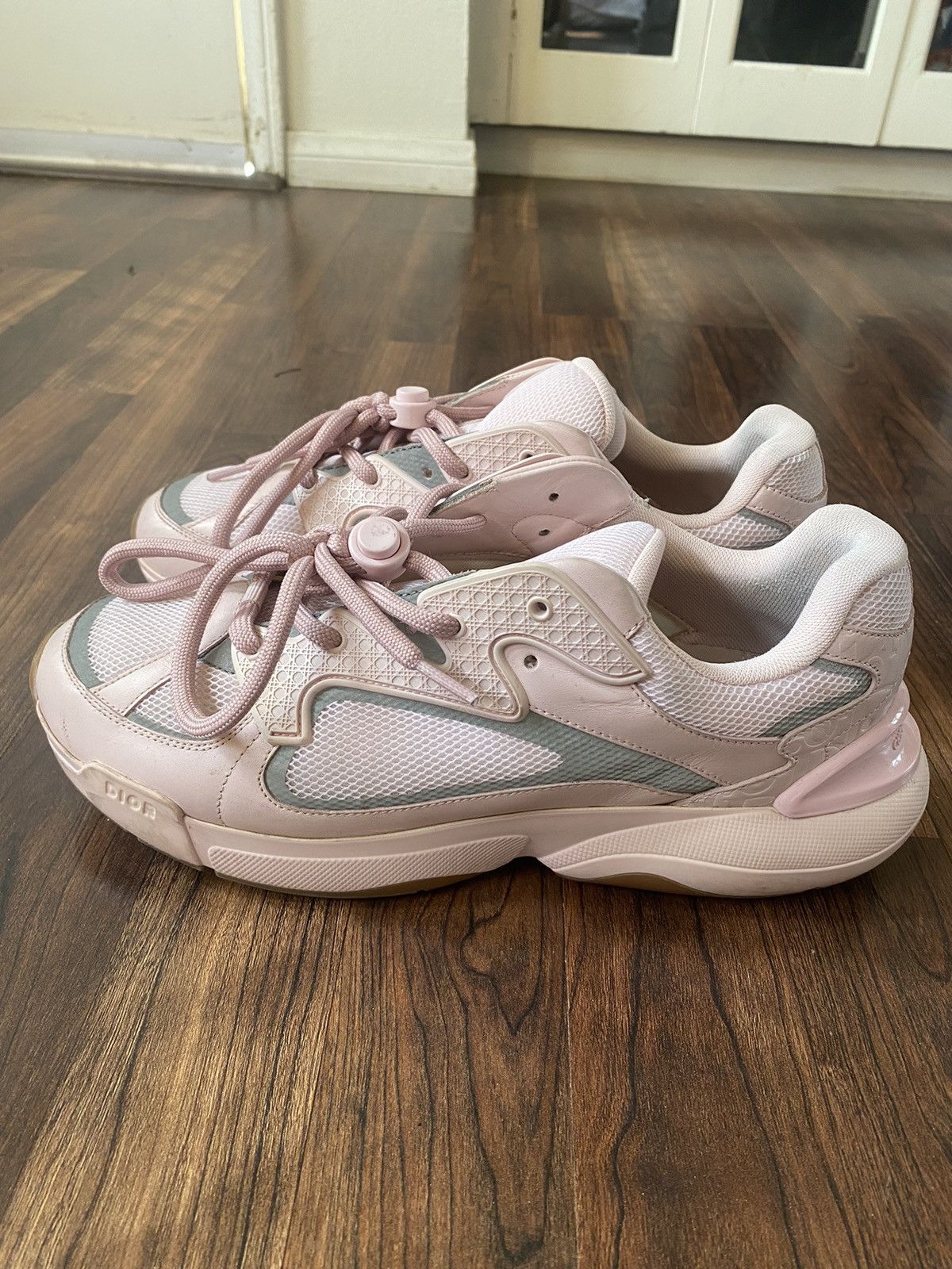 image of Dior B24 Sneakers in Salmon Pink, Men's (Size 8)