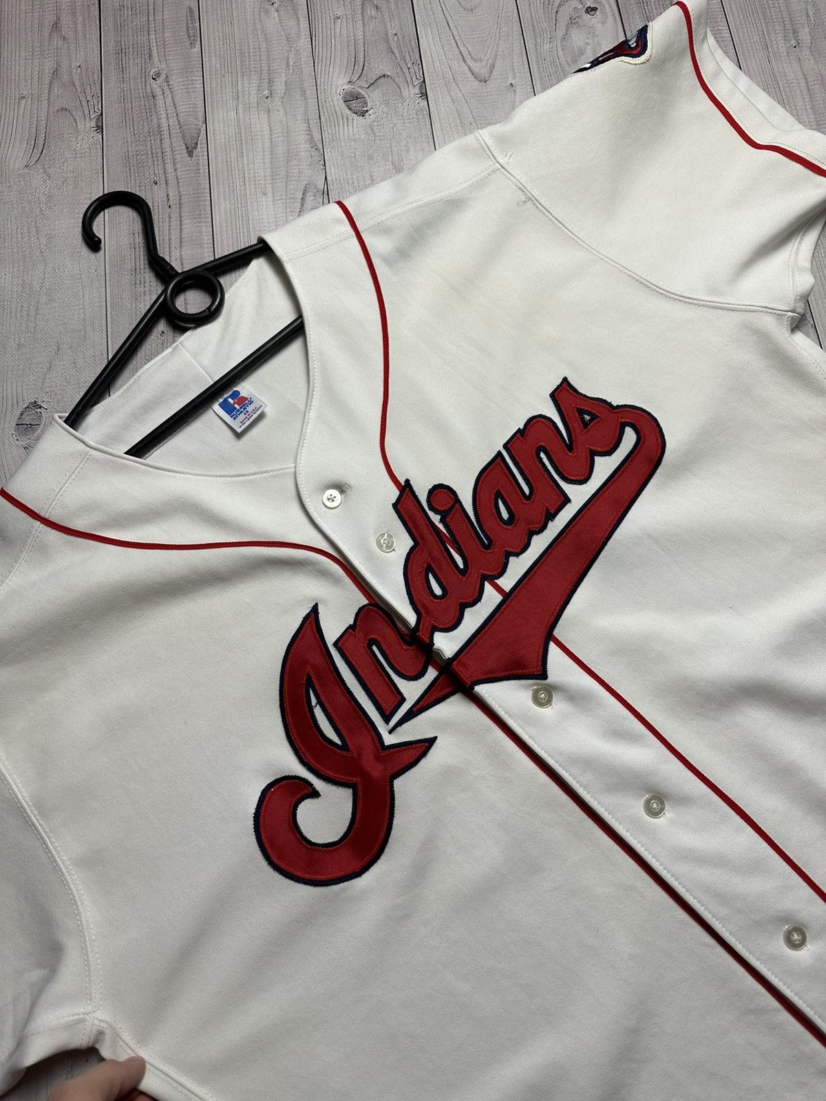 Russell Athletic Vintage Indians jersey size M Baseball Russell Athletic M Size US M / EU 48-50 / 2 - 2 Thumbnail