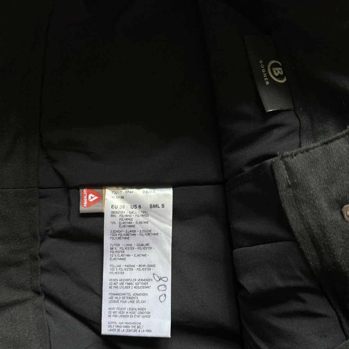 Bogner Bogner Women’s Primaloft Ski Pants Black US 6 /EU 36 Size 28" / US 6 / IT 42 - 7 Thumbnail