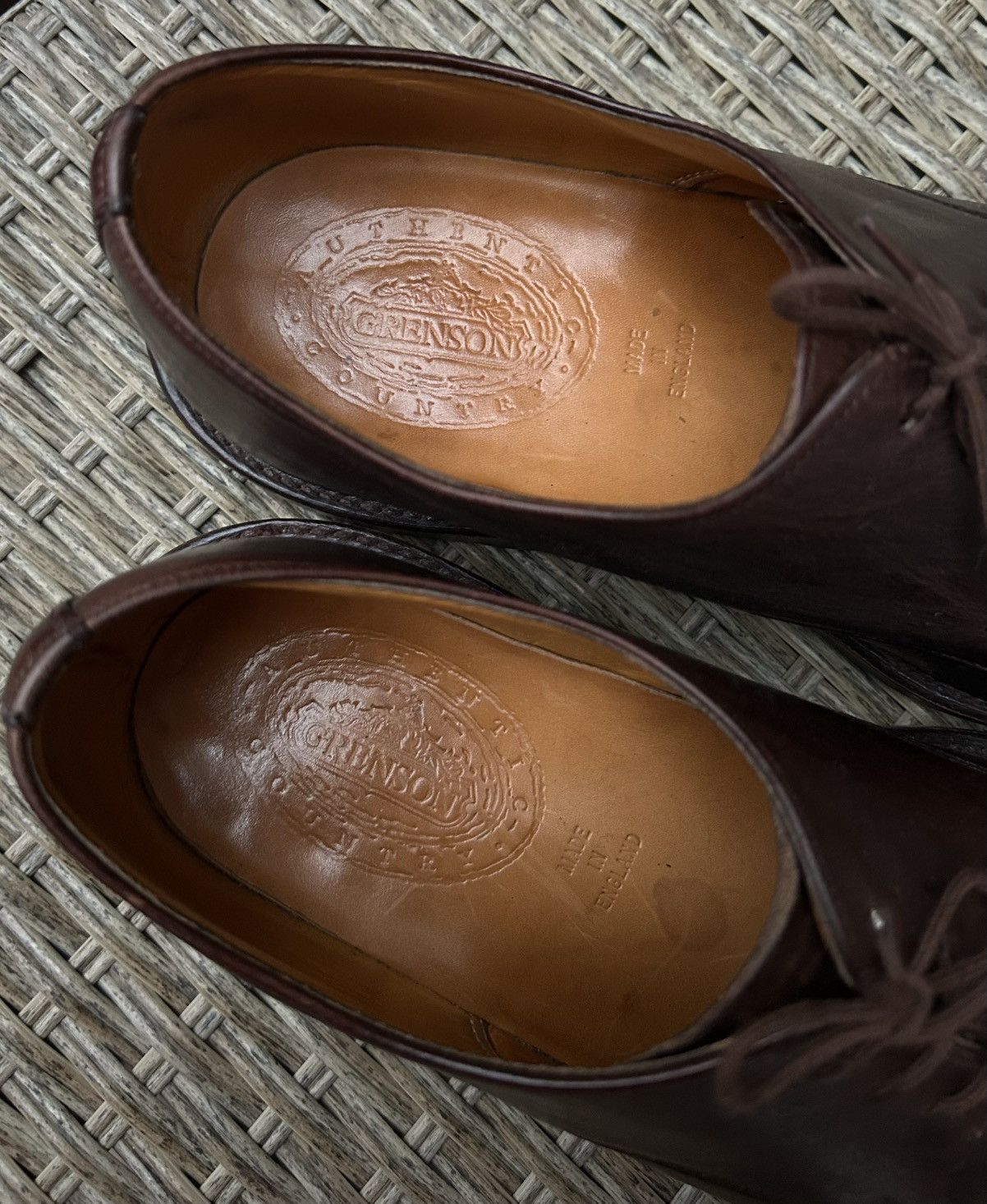 Grenson Vintage 90s Grenson Country Label Plain Toe Brown Derby Size US 8 / EU 41 - 10 Thumbnail