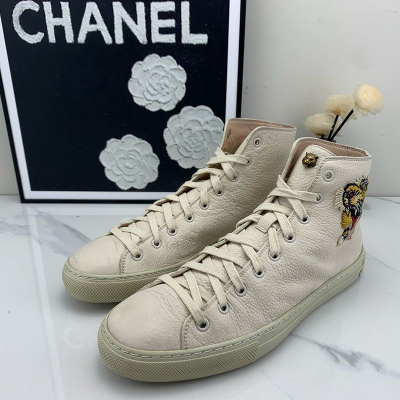 Gucci High-Top Leather Sneakers for Men 0079