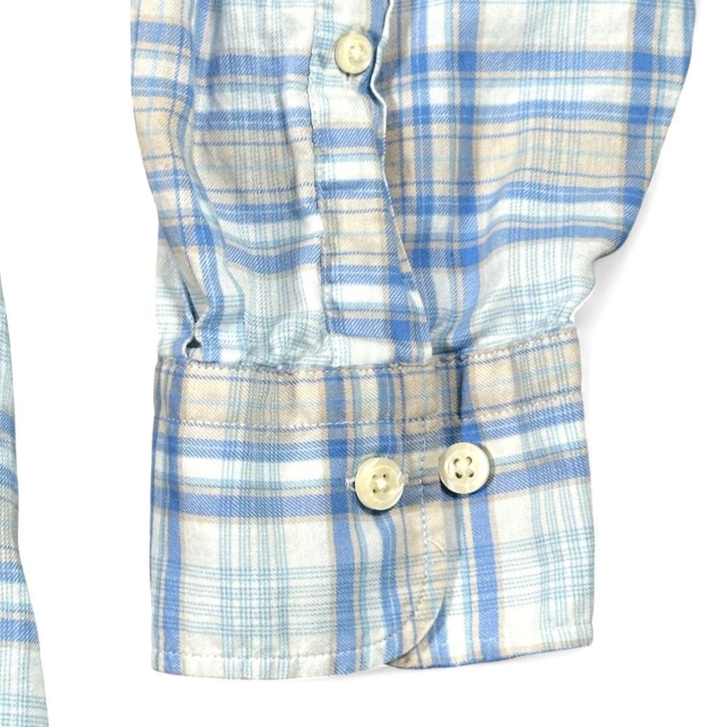 Peter Millar Peter Millar Shirt Adult 2XL Blue Plaid Button-Down Preppy Luxury Cotton Casual Size US XXL / EU 58 / 5 - 6 Thumbnail
