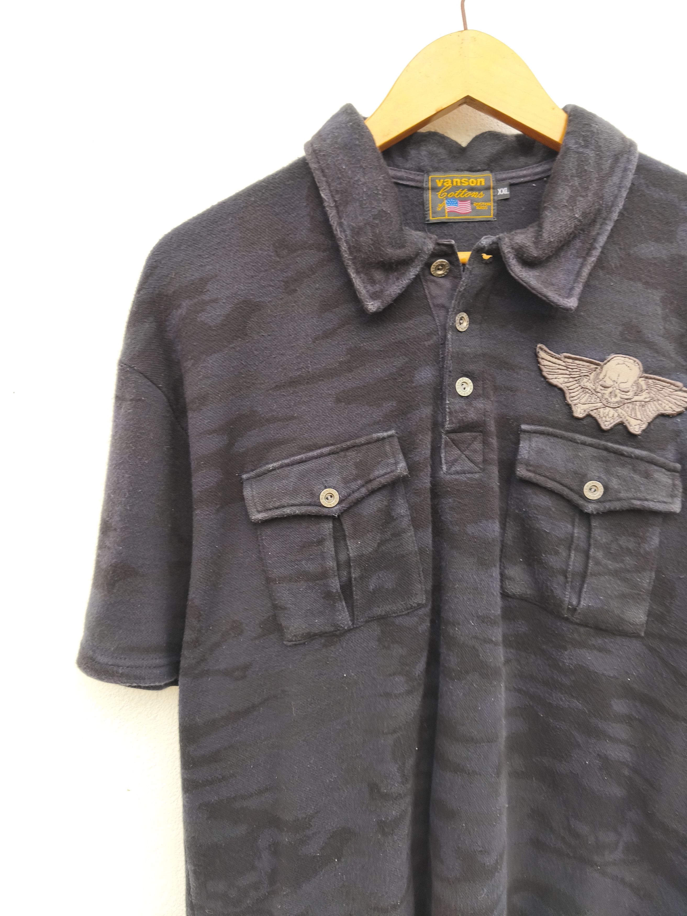 Vanson Leathers Vanson Leathers polo tee camouflage Skulls beauty beast Size US L / EU 52-54 / 3 - 7 Thumbnail