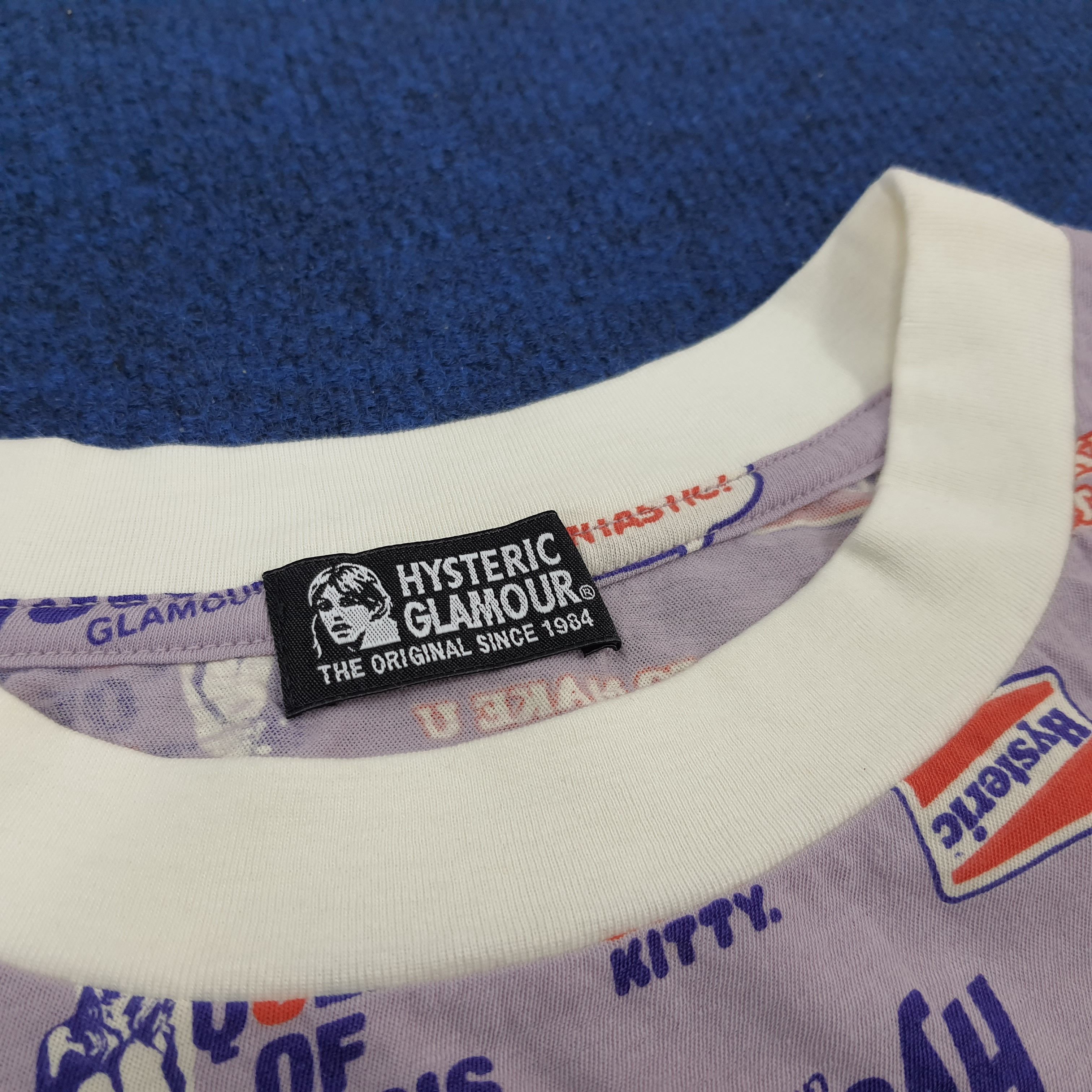 Hysteric Glamour × Japanese Brand × Vintage Vintage Hysteric Glamour Japanese Brand Full Print Tshirt Size XS / US 0-2 / IT 36-38 - 3 Thumbnail