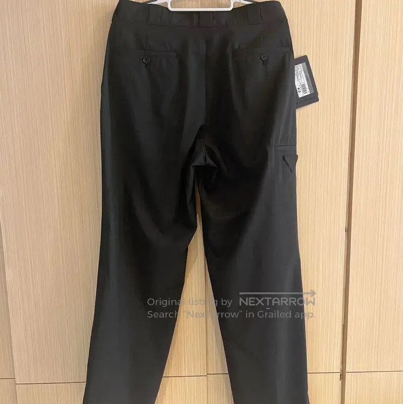Prada Prada Black Striped Wool Casual Trousers for Men. Size US 44 / EU 60 - 2 Thumbnail