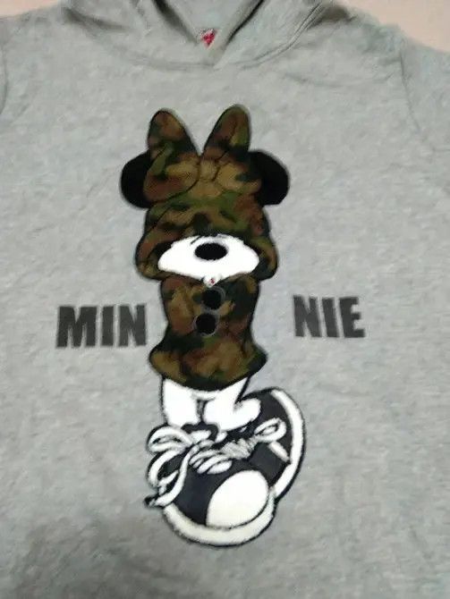 Vintage Mickey Mouse Grey Hoodie Size US L / EU 52-54 / 3 - 14 Thumbnail