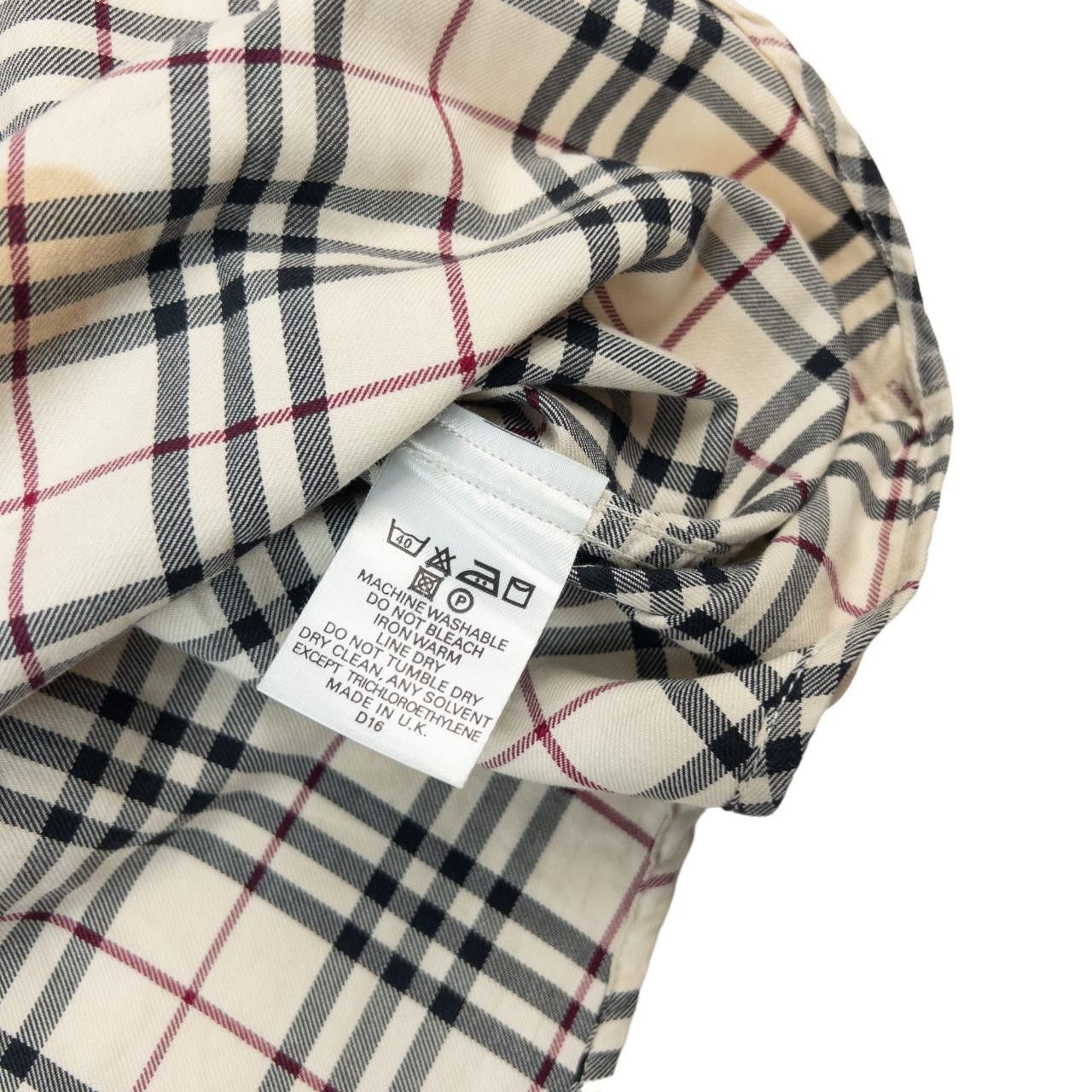 Burberry Vintage Burberry Check Button Up Short Sleeve Shirt Size M Size US M / EU 48-50 / 2 - 7 Thumbnail