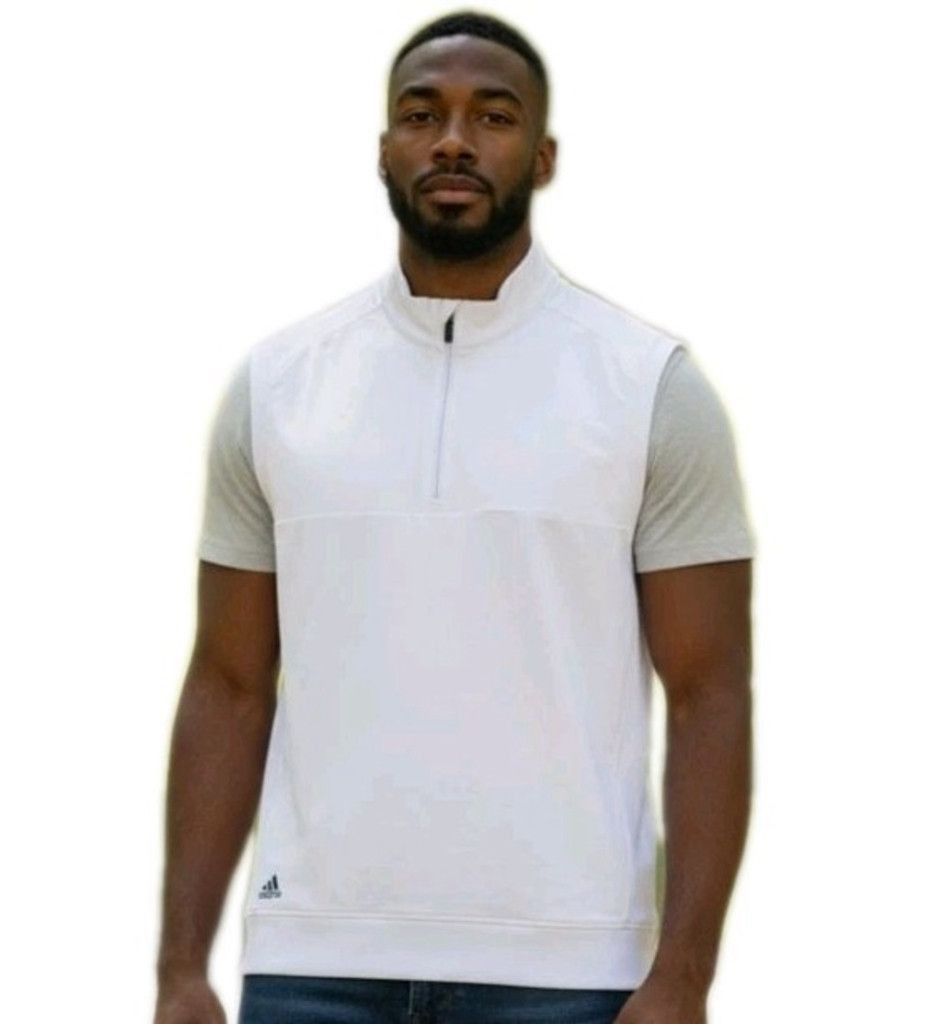 Adidas Adidas Men's Quarter-Zip Polyester Elastane Blend Vest Small Size US S / EU 44-46 / 1 - 1 Thumbnail