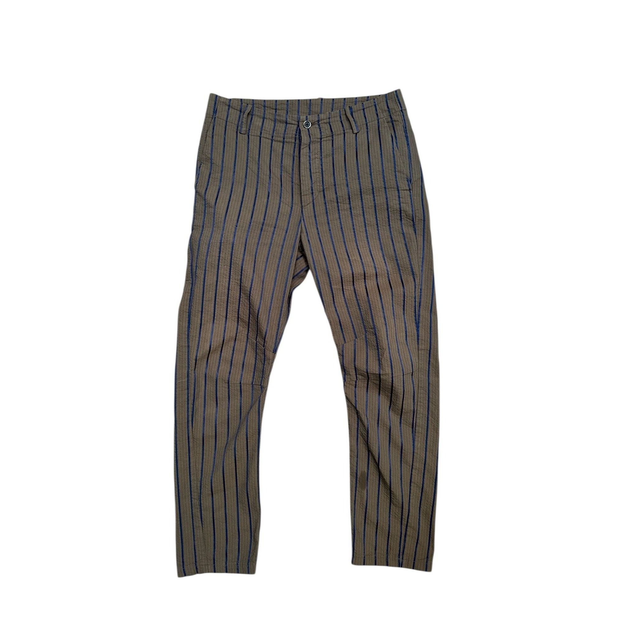 Uma Wang Brown Striped Pants Size US 32 / EU 48 - 1 Thumbnail